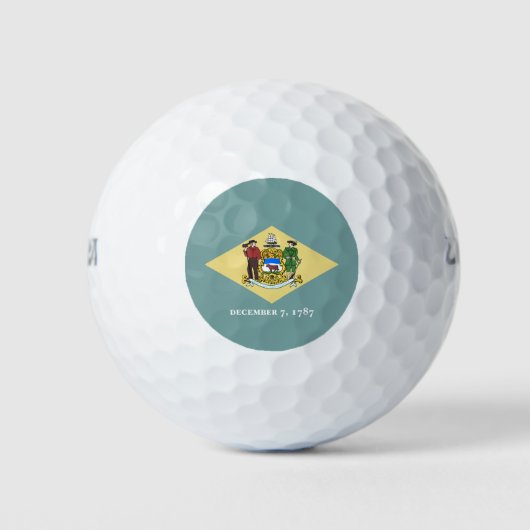 Vlag van Delaware Golfballen (Voorkant)