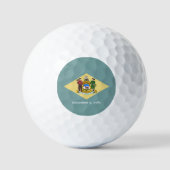 Vlag van Delaware Golfballen (Voorkant)