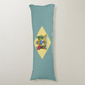 Vlag van Delaware Lichaamskussen (Voorkant Verticaal)