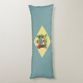 Vlag van Delaware Lichaamskussen (Achterkant (Verticaal))