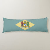 Vlag van Delaware Lichaamskussen (Voorkant)