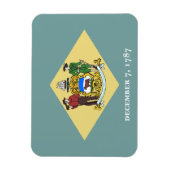 Vlag van Delaware Magneet (Verticaal)
