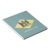 Vlag van Delaware Notitieblok (Schuin)