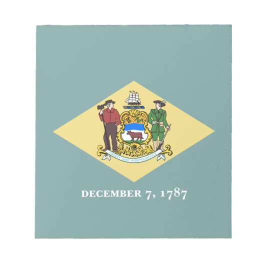 Vlag van Delaware Notitieblok (Voorkant)
