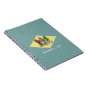 Vlag van Delaware Notitieboek (Rechterzijde)