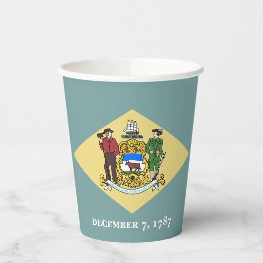Vlag van Delaware Papieren Bekers (Links)