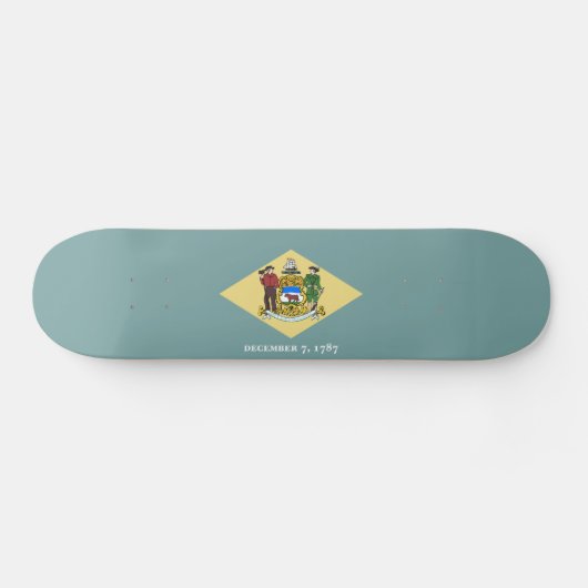 Vlag van Delaware Persoonlijk Skateboard (Horizontaal)