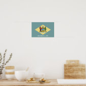 Vlag van Delaware Poster (Keuken)