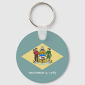 Vlag van Delaware Sleutelhanger (Achterkant)