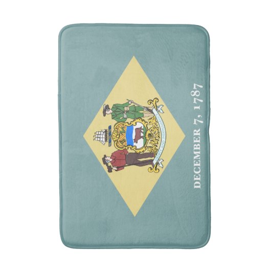 vlag van Delaware-staat Badmat (Voorkant Verticaal)