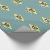 vlag van Delaware-staat Cadeaupapier (Hoek)