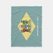 vlag van Delaware-staat Fleece Deken (Voorkant)