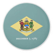 vlag van Delaware-staat Keramische Knop (Voorkant)