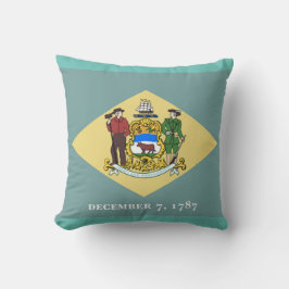 vlag van Delaware-staat Kussen