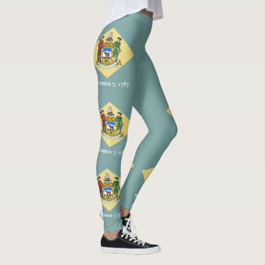 vlag van Delaware-staat Leggings (Rechts)