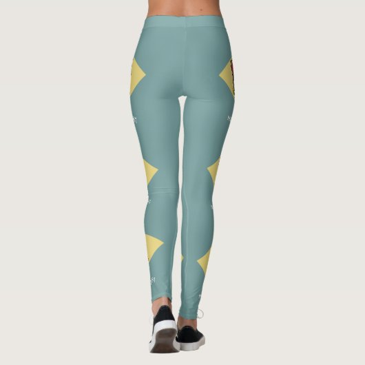 vlag van Delaware-staat Leggings (Achterkant)