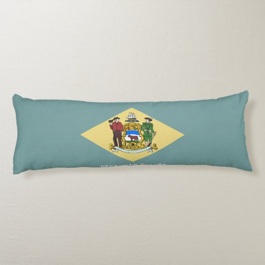 vlag van Delaware-staat Lichaamskussen (Achterkant)