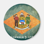 vlag van Delaware-staat Magneet (Voorkant)