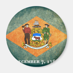 vlag van Delaware-staat Magneet