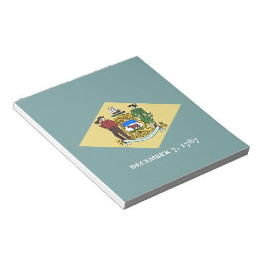 vlag van Delaware-staat Notitieblok (Schuin)