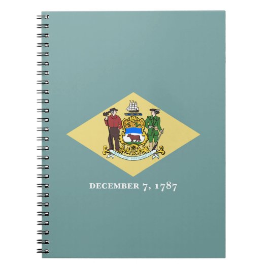 vlag van Delaware-staat Notitieboek (Voorkant)