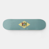 vlag van Delaware-staat Persoonlijk Skateboard (Horizontaal)