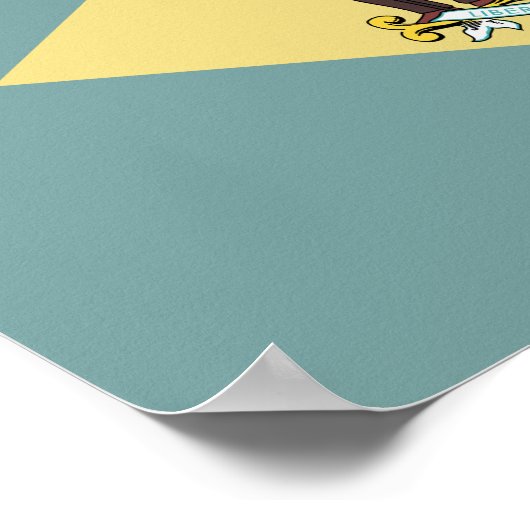 vlag van Delaware-staat Poster (Hoek)