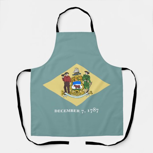 vlag van Delaware-staat Schort (Voorkant)