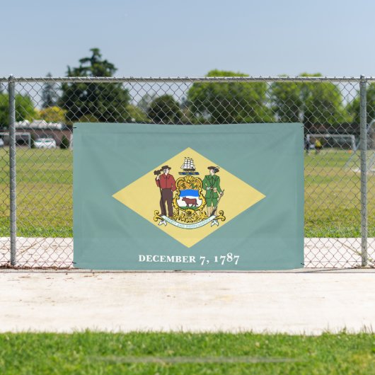 vlag van Delaware-staat Spandoek (Insitu)