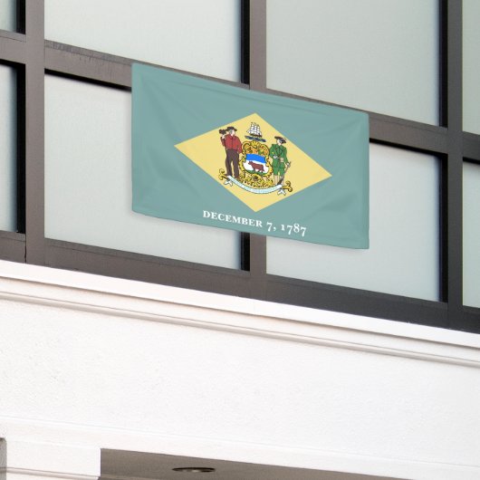 vlag van Delaware-staat Spandoek (Buitenkant Gebouw)