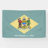 vlag van Delaware-staat Spandoek (Horizontaal)