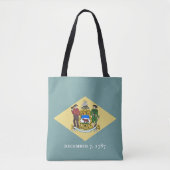 vlag van Delaware-staat Tote Bag (Voorkant)