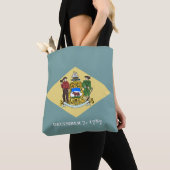 vlag van Delaware-staat Tote Bag (Dichtbij)