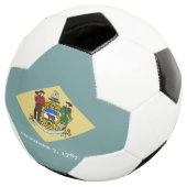 Vlag van Delaware Voetbal (Drie kwart)