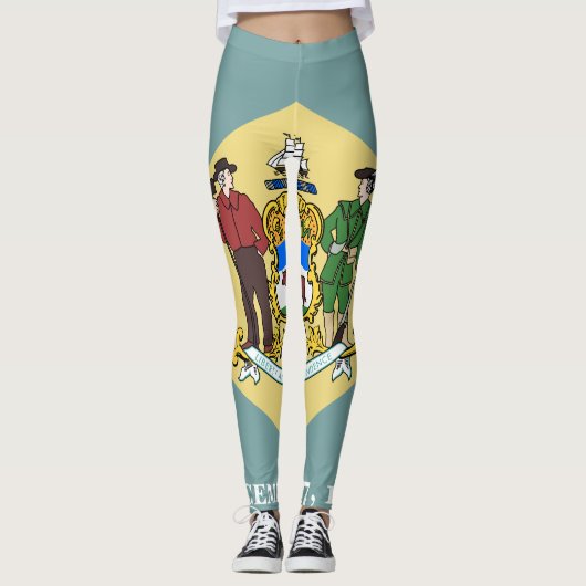 Vlag van Delaware, VS Leggings (Voorkant)