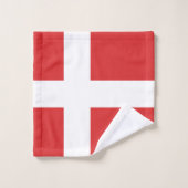 Vlag van Denemarken Bad Handdoek (Wasdoekje)