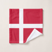 Vlag van Denemarken Bad Handdoek (Wasdoekje)