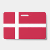 Vlag van Denemarken Badge (Achterkant)