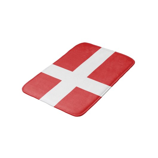 Vlag van Denemarken Badmat (Gekanteld)