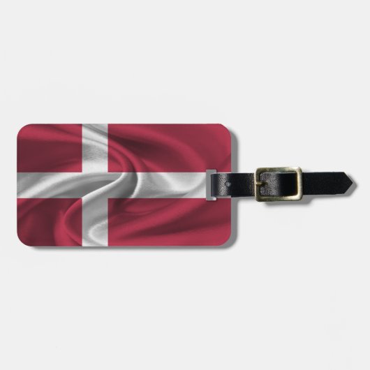 vlag van Denemarken Bagagelabel (Voorkant horizontaal)