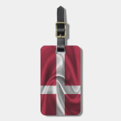 vlag van Denemarken Bagagelabel (Voorkant verticaal)