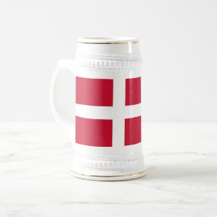 Vlag van Denemarken Bierpul