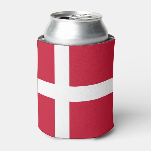 Vlag van Denemarken Blikjeskoeler (Blikje Voorkant)