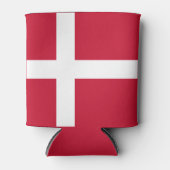 Vlag van Denemarken Blikjeskoeler (Voorkant)