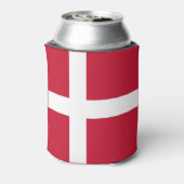 Vlag van Denemarken Blikjeskoeler (Blikje Achterkant)