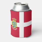 Vlag van Denemarken Blikjeskoeler (Blikje Achterkant)