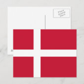 Vlag van Denemarken Briefkaart (Voorkant / Achterkant)