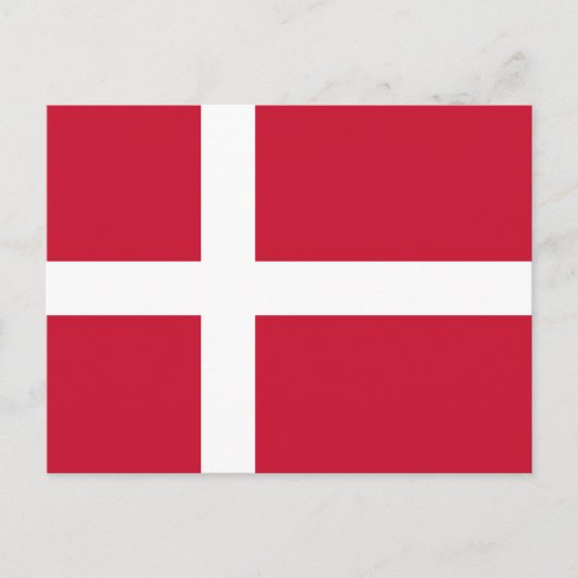 Vlag van Denemarken Briefkaart (Voorkant)