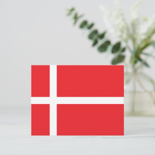 Vlag van Denemarken Briefkaart (Staand voorkant)