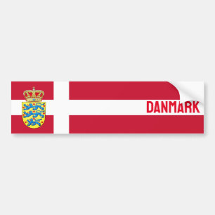 Vlag van Denemarken Bumpersticker